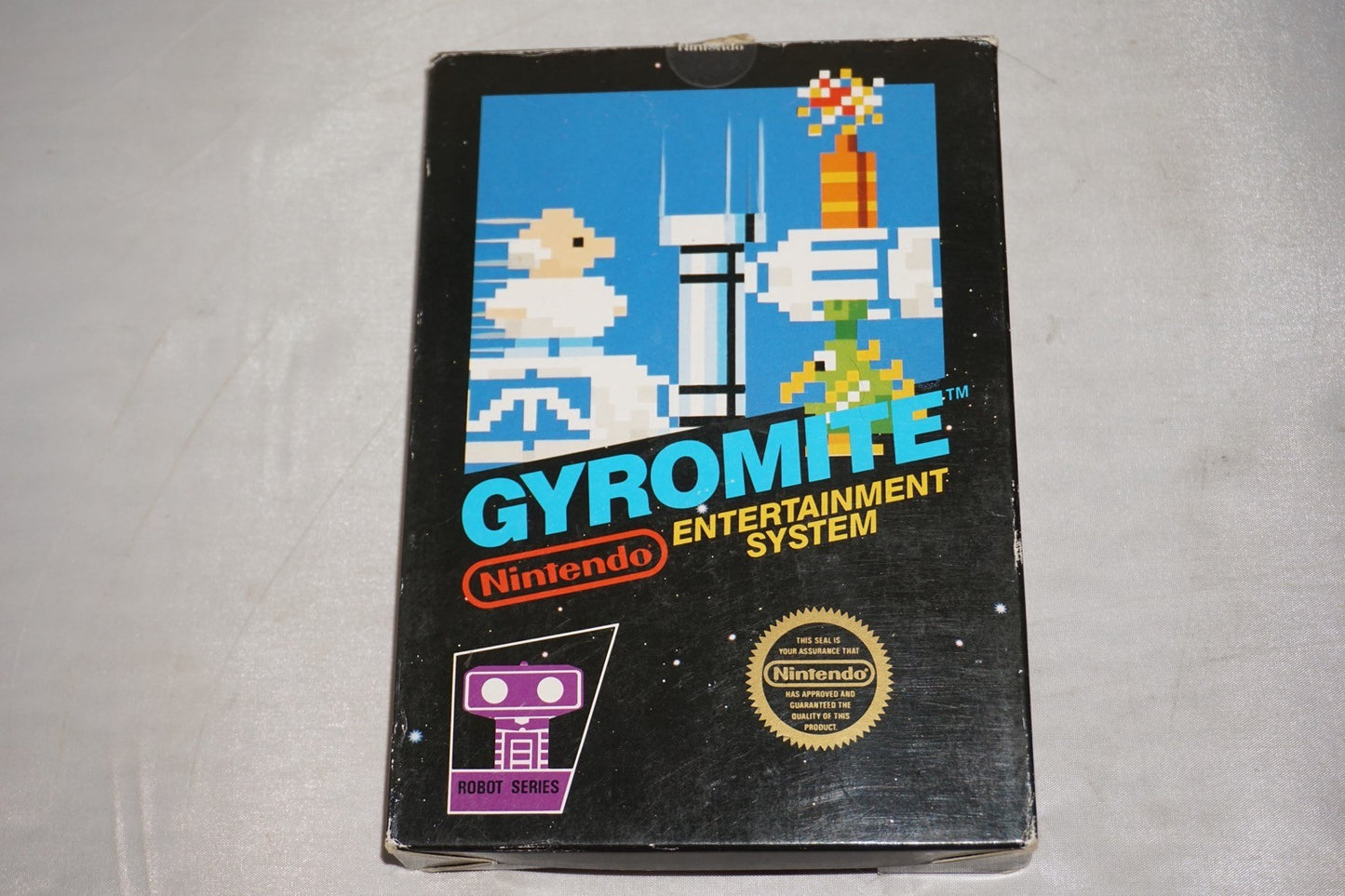 Gyromite Matte Sticker (Nintendo NES) Complete in Box CIB 1st Print