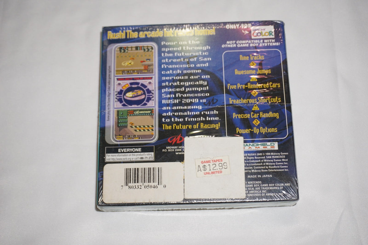 San Francisco Rush 2049 (Nintendo Game Boy Color Gameboy) NEW Sealed
