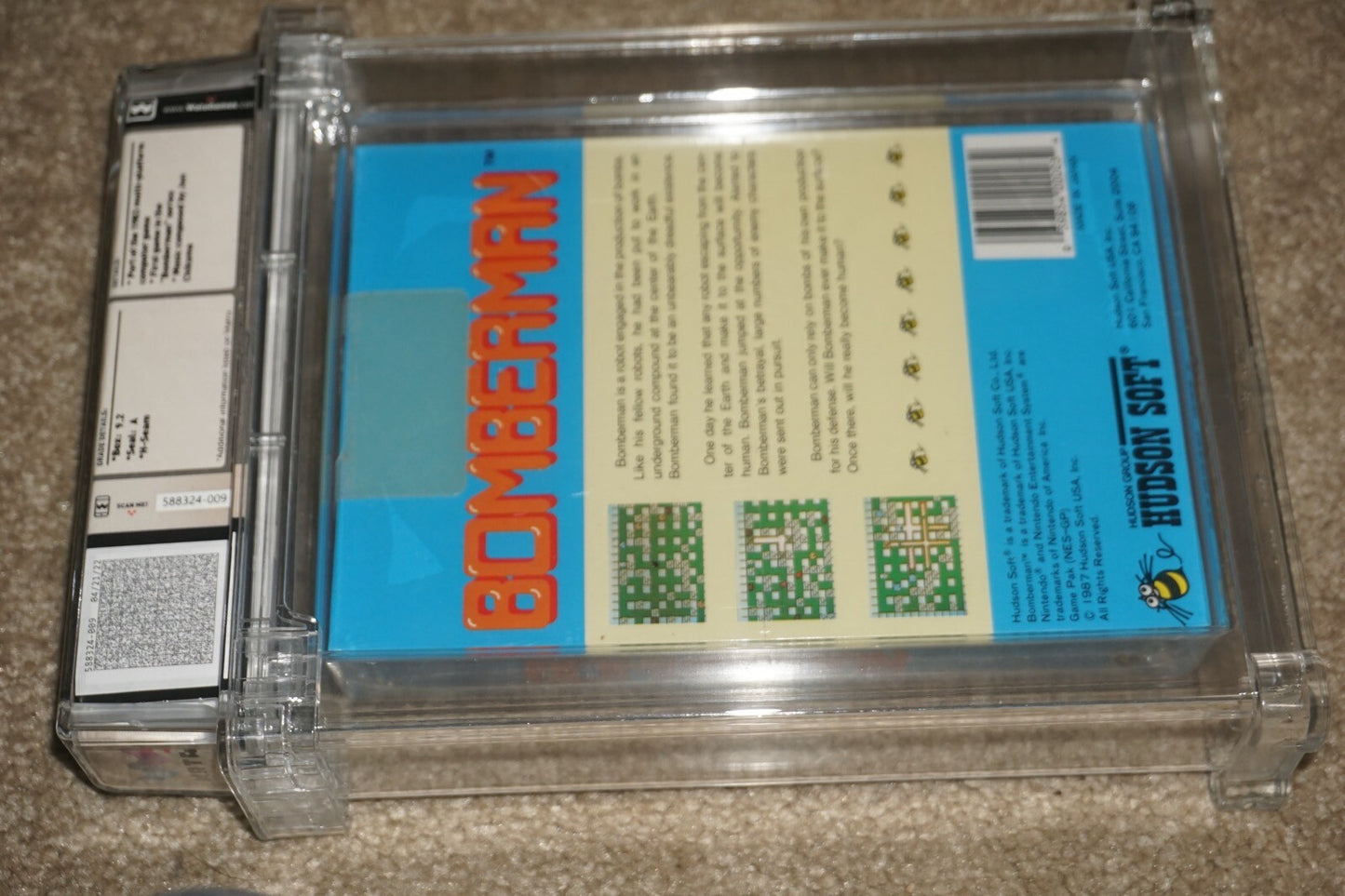 Bomberman (Nintendo NES) WATA 9.2 A NEW Factory Sealed