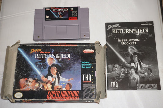 Super Star Wars Return Of Jedi (Super Nintendo SNES) Complete in Box