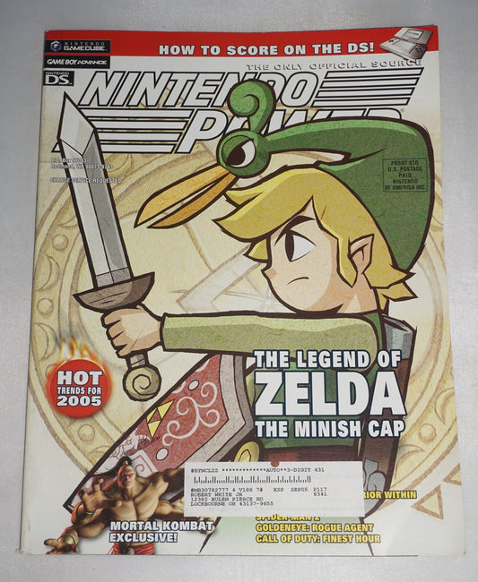 Nintendo Power Vol 188 Zelda Minish Cap Magazine #2 Poster NM