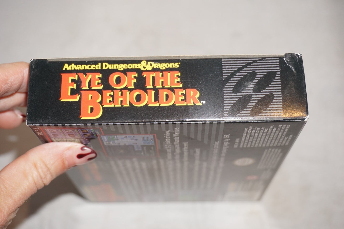 Advanced Dungeons & Dragons Eye of Beholder (Super Nintendo SNES) Complete CIB