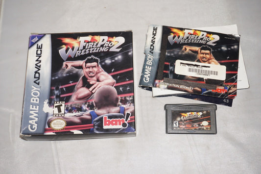 Fire Pro Wrestling 2 (Gameboy Advance GBA Game Boy) Complete CIB Authentic