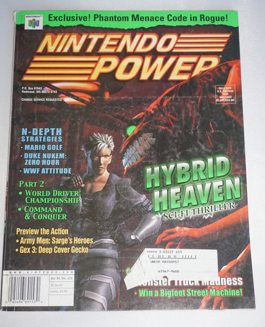 Nintendo Power Vol 123 Hybrid Heaven Magazine #8 Poster Comic Album