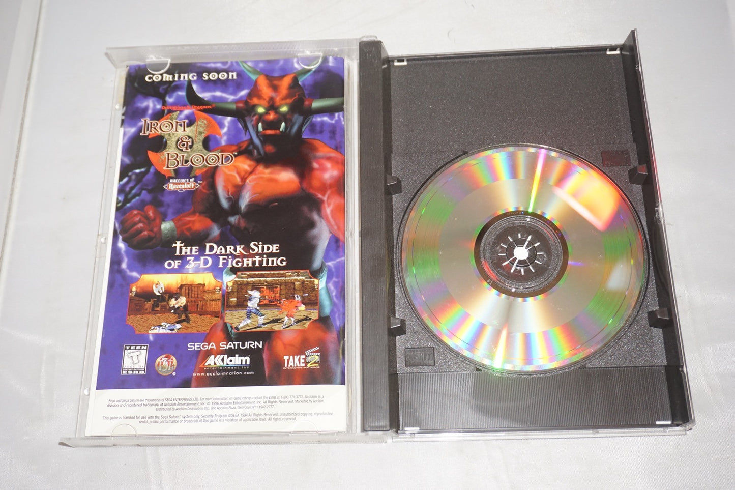 The Crow: City of Angels (Sega Saturn) Complete w/ Reg Card