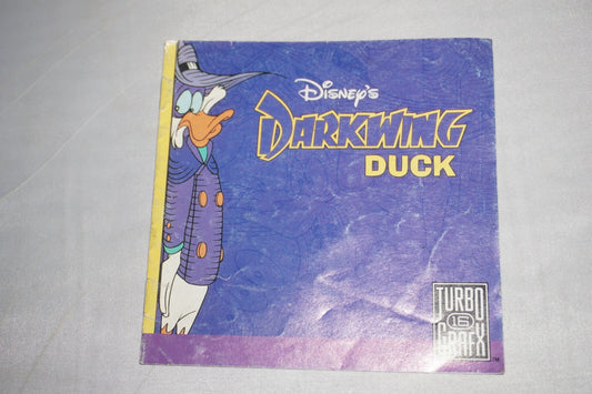 Darkwing Duck (Turbo Grafx 16 Turbografx tg16) Manual ONLY NO GAME