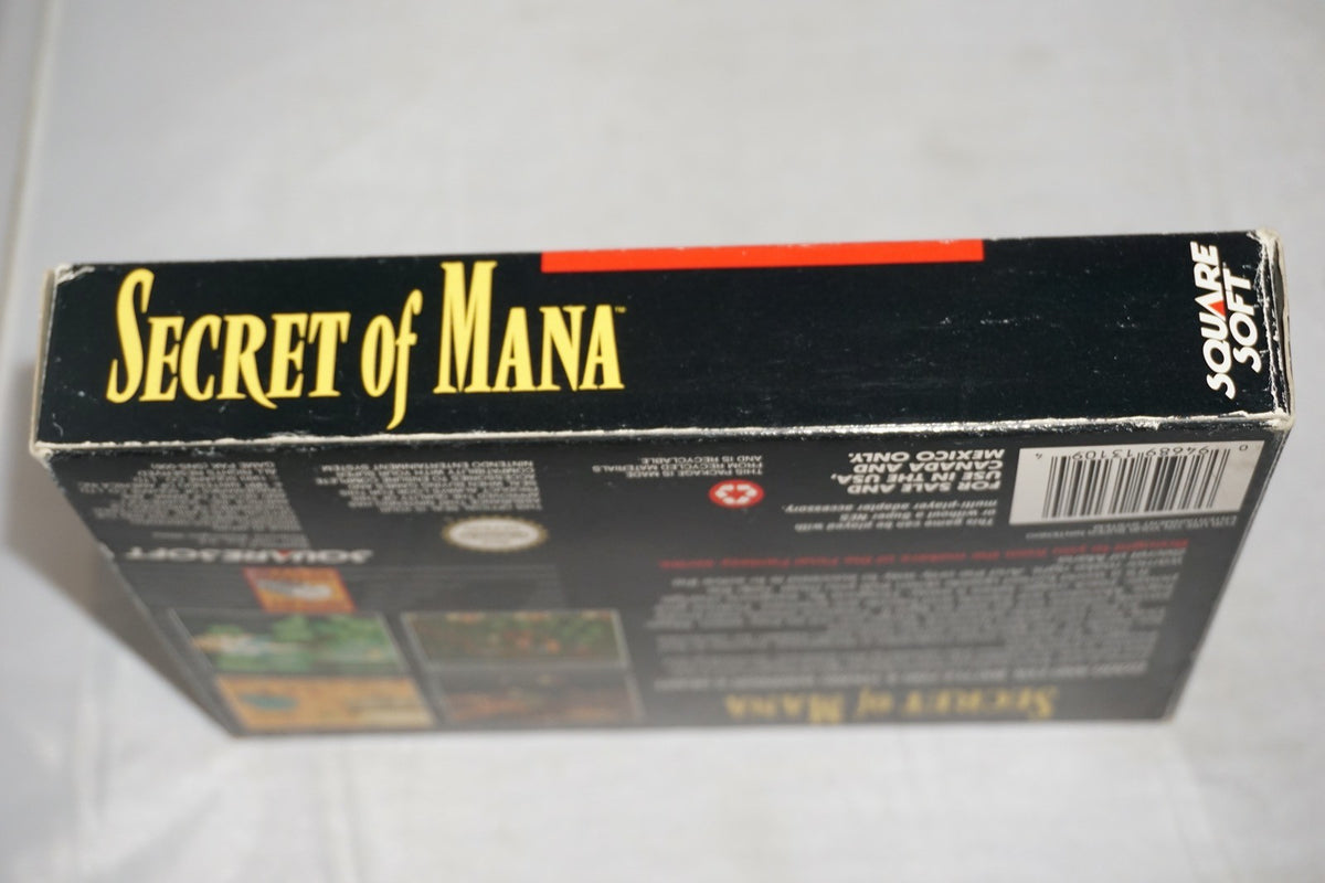 Secret Of Mana (Super Nintendo SNES) Complete in Box w/ Map Book Offer CIB