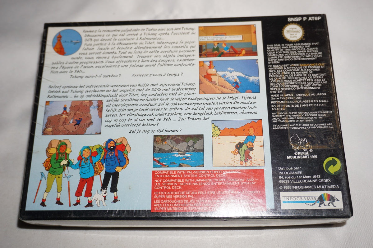 Tintin au Tibet (Super Nintendo SNES) NEW Sealed PAL UK