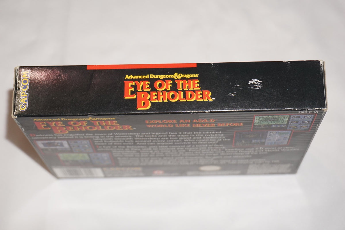 Advanced Dungeons & Dragons Eye of  Beholder (Super Nintendo SNES) Complete CIB