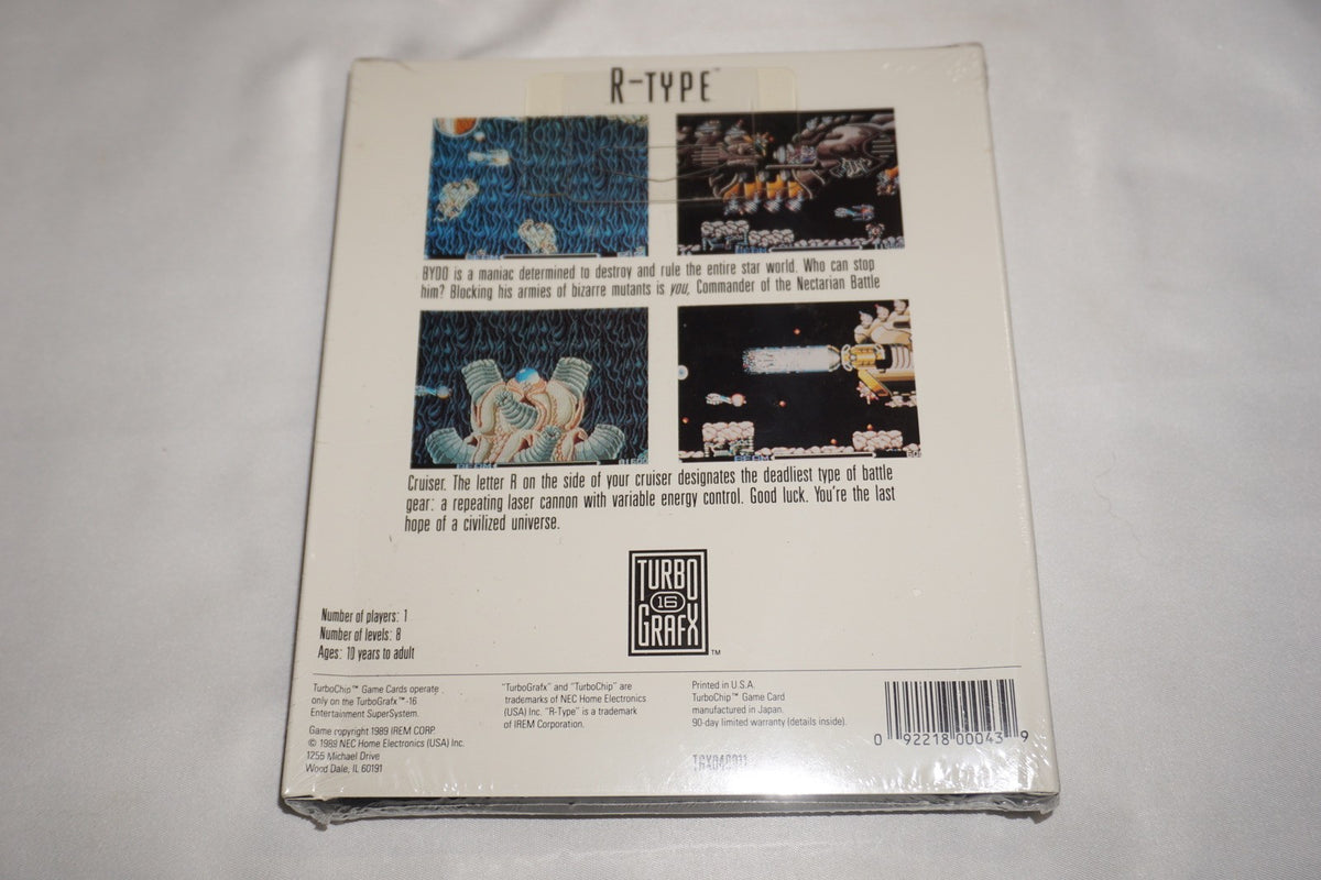 R Type (TurboGrafx 16 tg16 Turbo Grafx) NEW Sealed in Box
