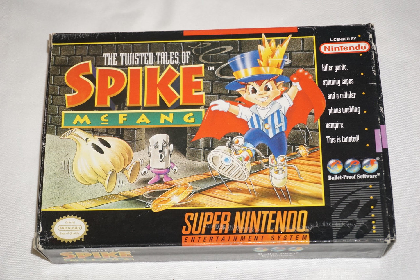 Twisted Tales of Spike McFang (Super Nintendo SNES) Complete in Box CIB