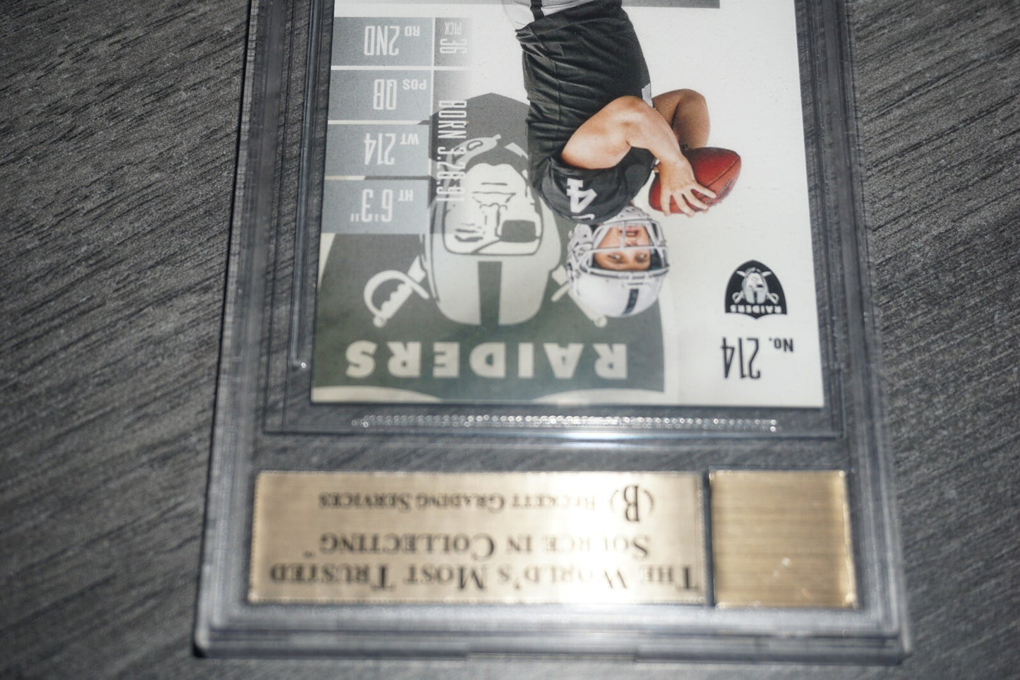 2014 Panini Contenders Derek Carr Playoff Ticket 214A BGS 9.5 10 Autograph