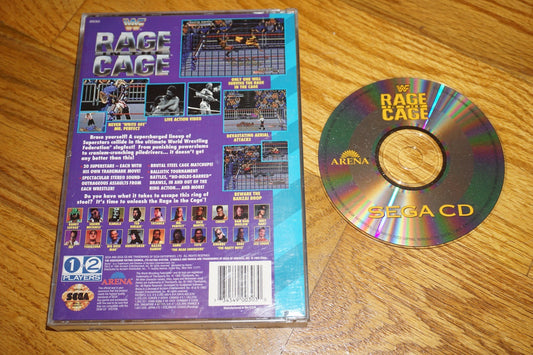 Wwf Rage In The Cage WWE (Sega CD) with Case