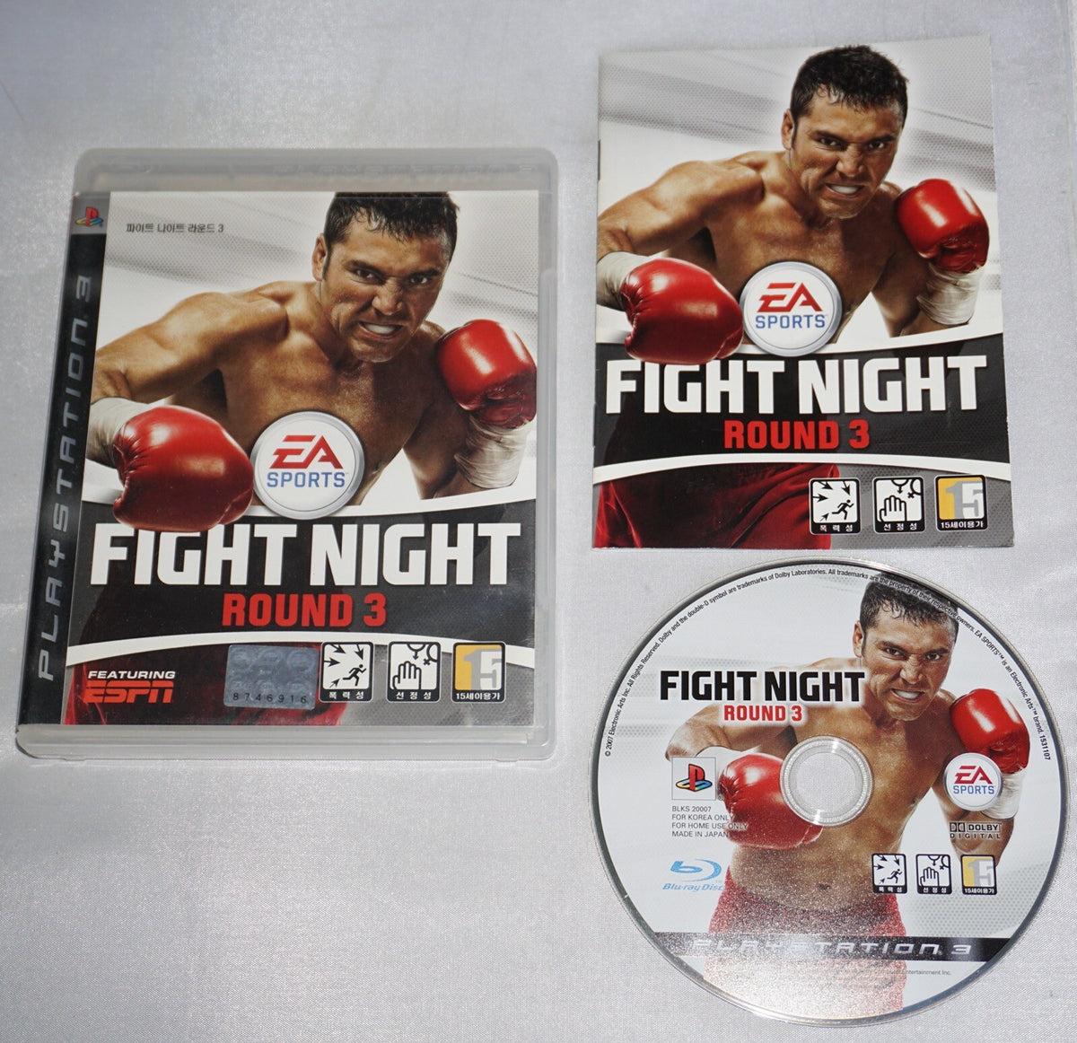 Fight Night Round 3 (Sony Playstation 3 ps3) Complete KOREAN Import