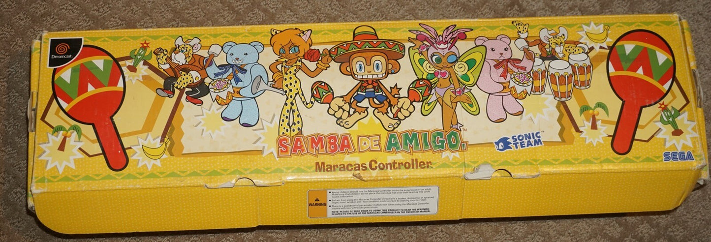 Samba de Amigo Maracas Controller Set (Sega Dreamcast) Complete in Box CIB