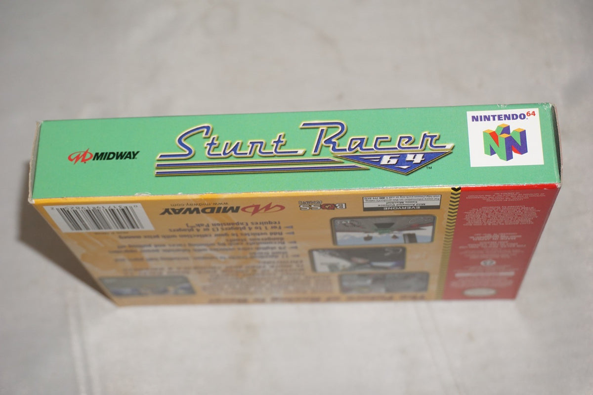 Stunt Racer (Nintendo 64 N64) with Box Near Mint No Manual