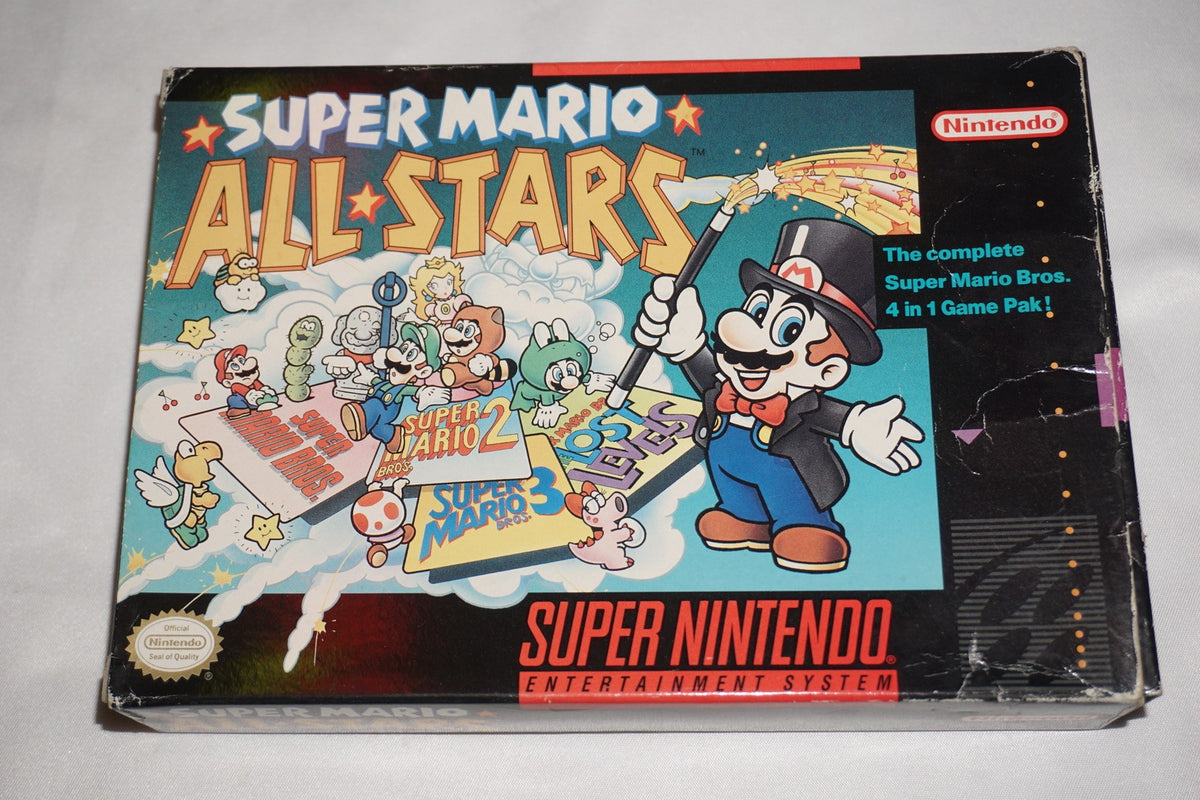 Super Mario All Stars (Super Nintendo SNES) Complete in Box CIB