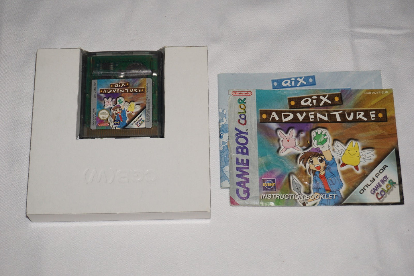 Qix Adventure (Gameboy Color Game Boy GBC) Complete CIB PAL Import