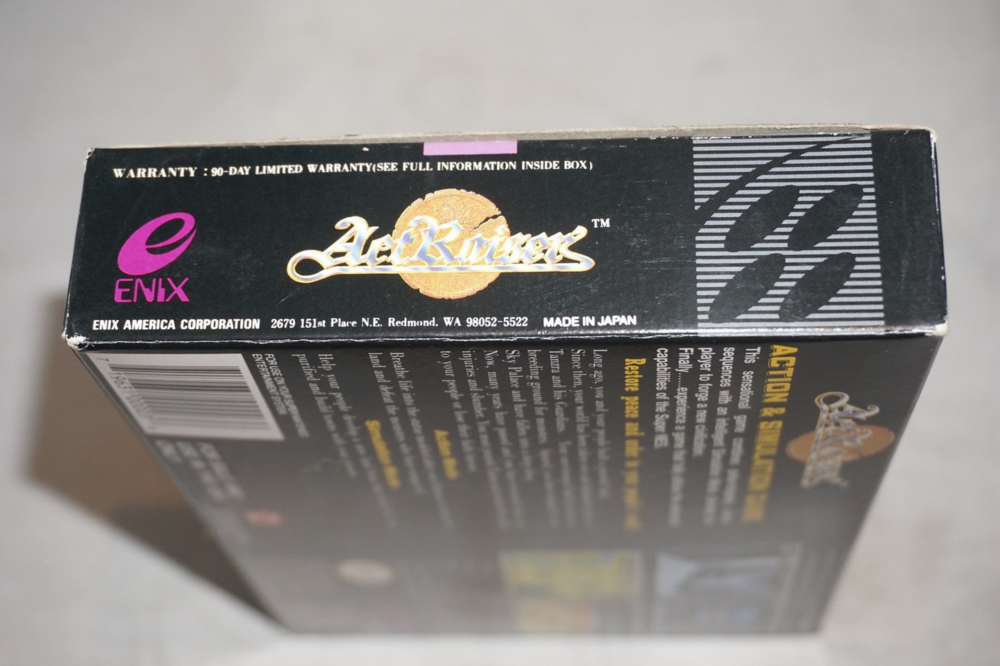 Actraiser 1 (Super Nintendo SNES) Complete in Box CIB