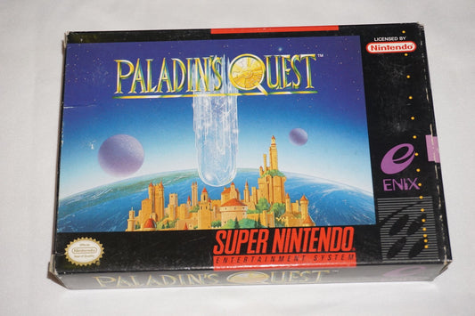 Paladin's Quest (Super Nintendo SNES) Complete in Box w/ Chart CIB