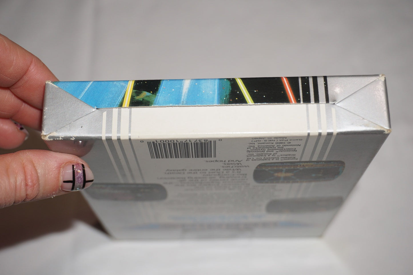 Gradius Hangtab 5 Screw (Nintendo NES) Complete in Box CIB