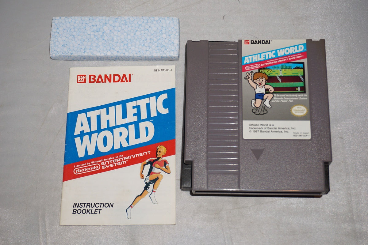 Athletic World (Nintendo NES) Complete in Box CIB