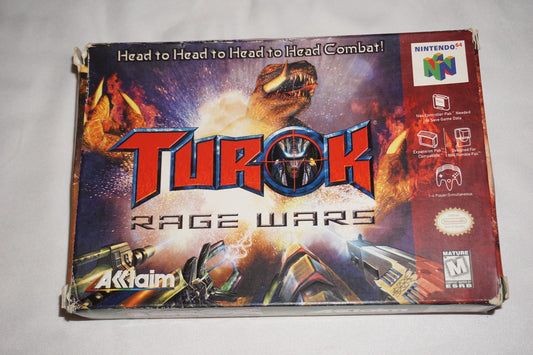 Turok Rage Wars (Nintendo 64 N64) Complete in Box CIB