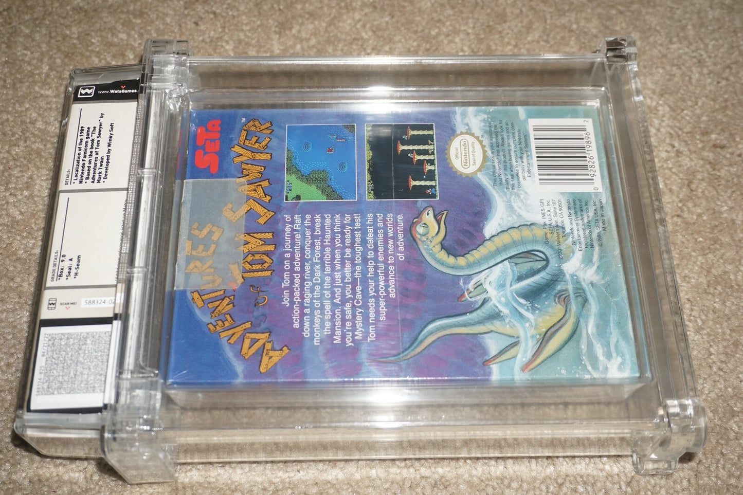 Adventures Of Tom Sawyer (Nintendo NES) WATA 9.0 A NEW Factory Sealed