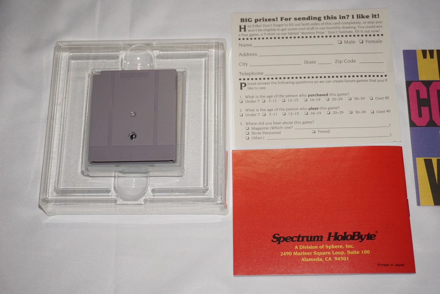 Wordtris (Game Boy Gameboy) Complete in Box w/ Reg CIB