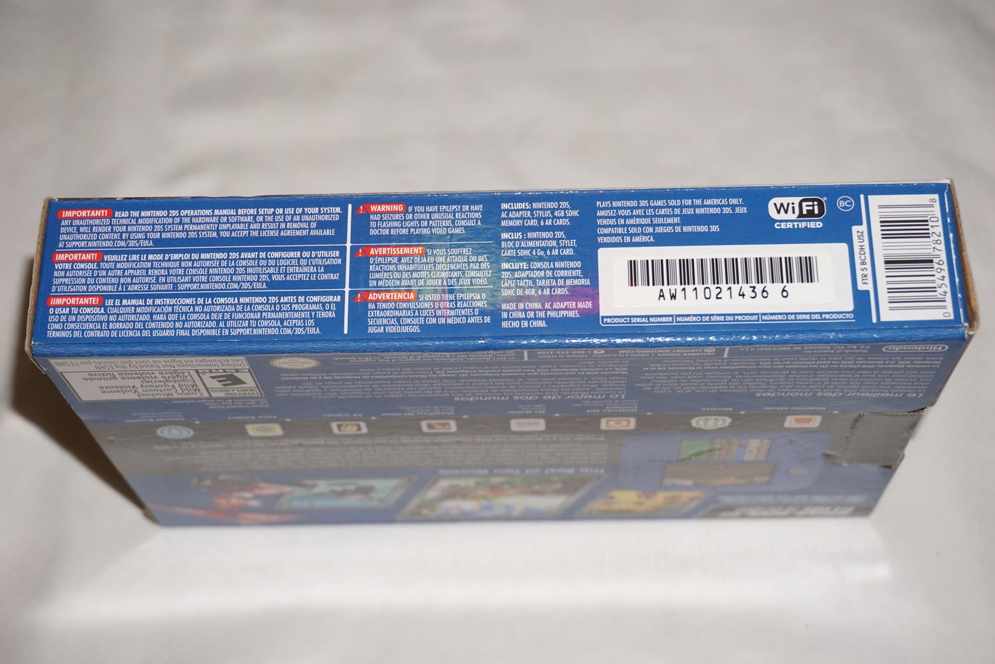 Mario Kart 7 Limited Edition 4GB Electric Blue 2DS Console System NEW