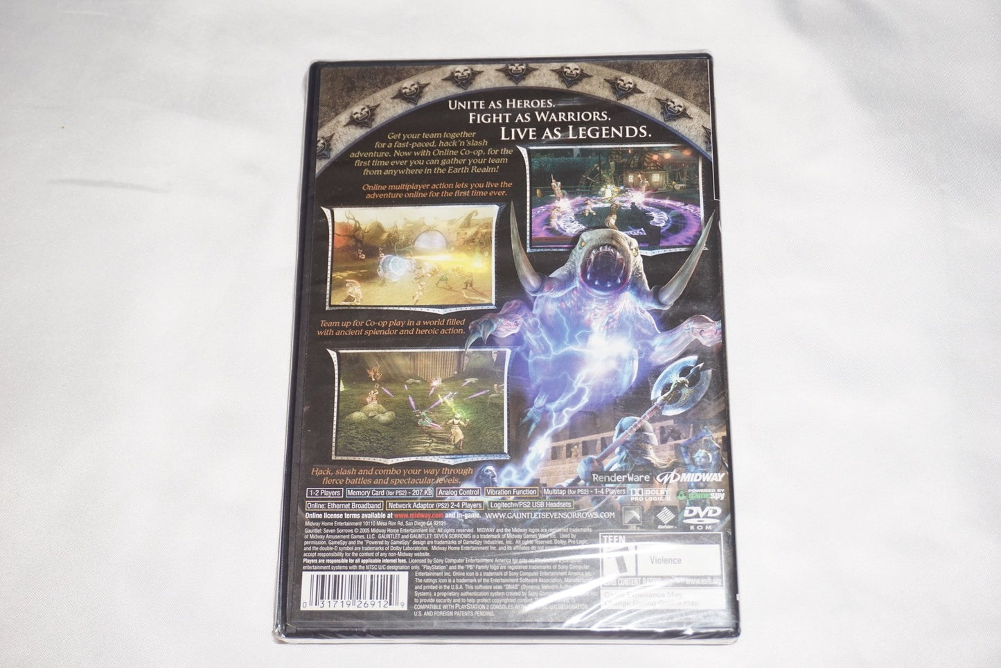 Gauntlet Seven Sorrows (Sony Playstation 2 ps2) NEW Sealed