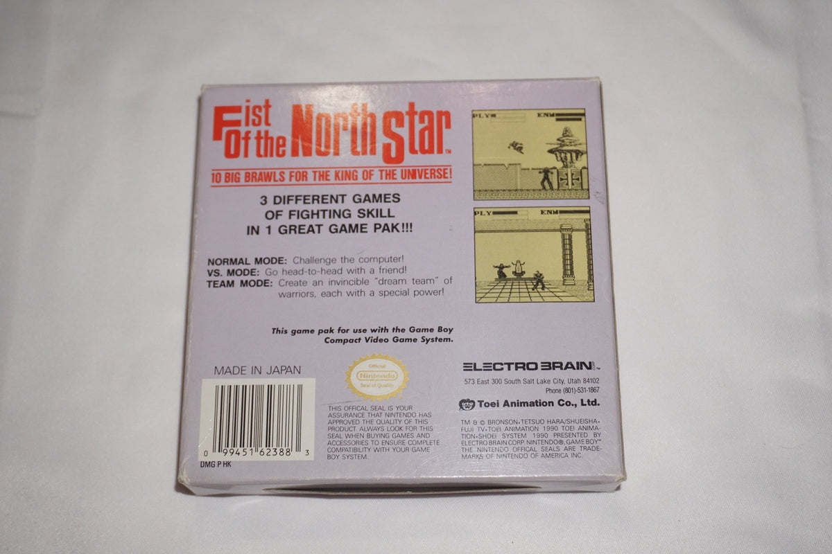 Fist of the North Star (Nintendo Game Boy Gameboy) Complete in Box CIB