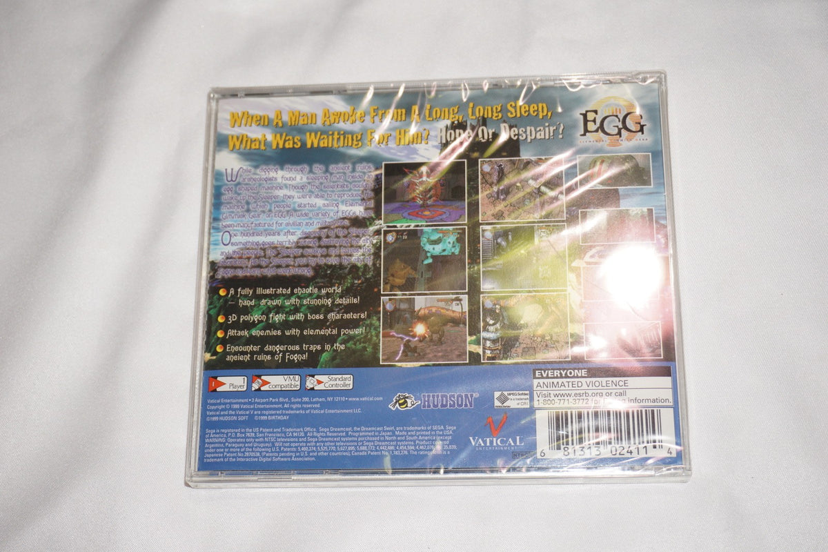 EGG: Elemental Gimmick Gear (Sega Dreamcast) NEW Sealed