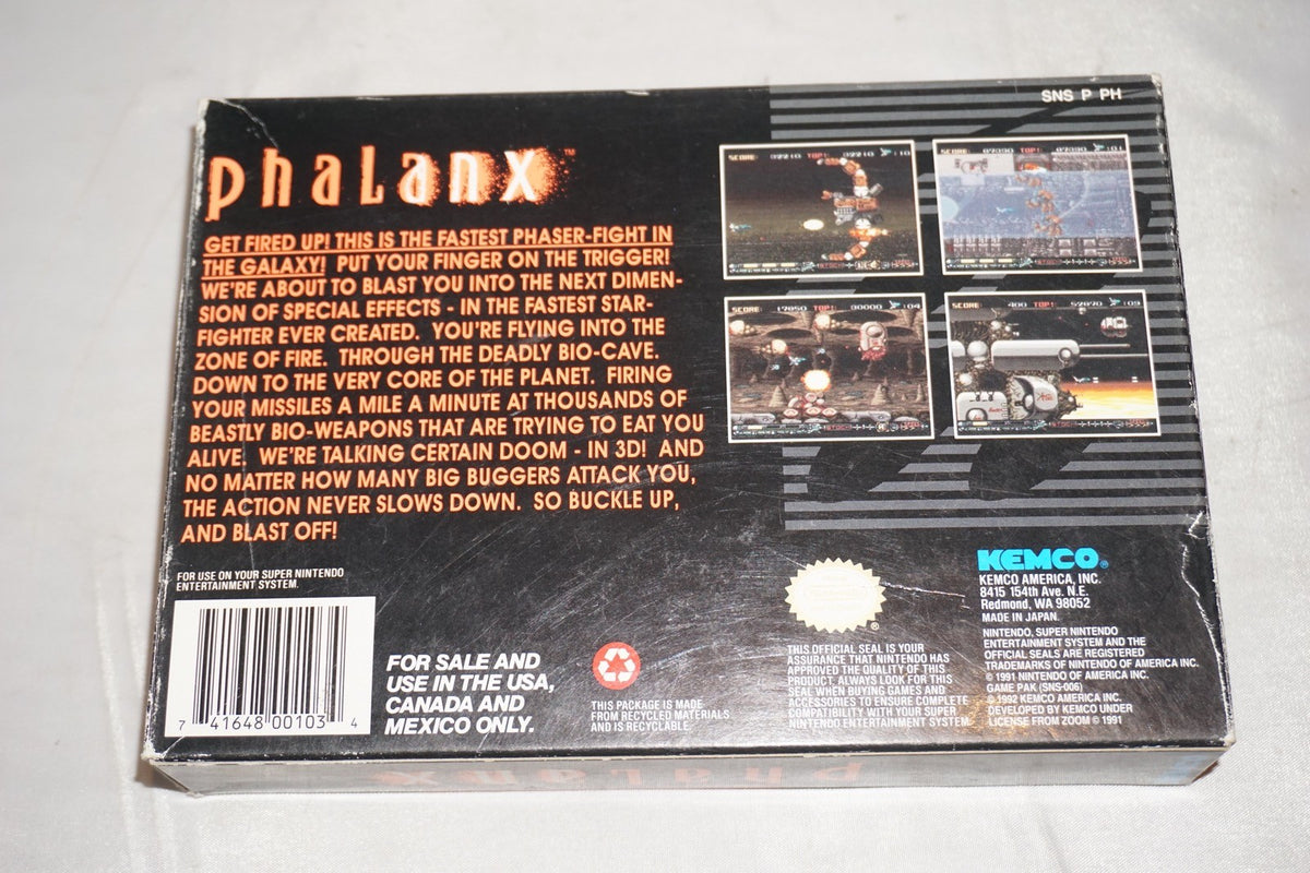 Phalanx (Super Nintendo SNES) Complete in Box CIB