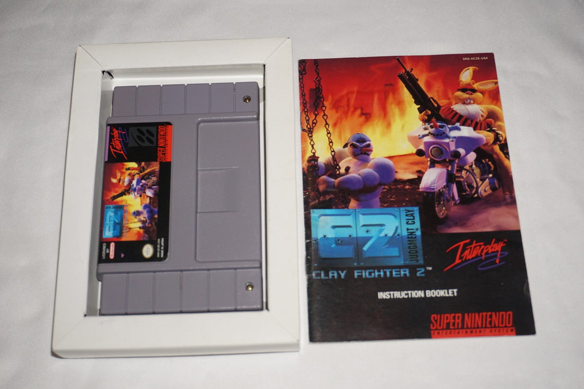 C2: Judgment Clay Clayfighter 2 (Super Nintendo SNES) Complete in Box CIB
