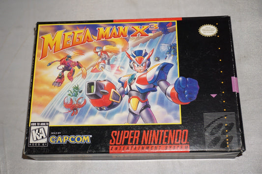 Mega Man X3 (Super Nintendo SNES) with Box No Manual