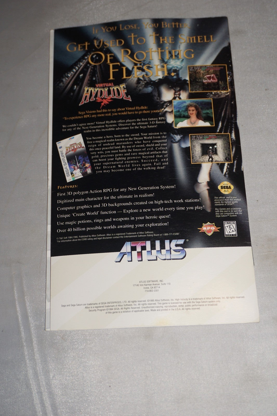 High Velocity (Sega Saturn) Complete w/ Reg Card