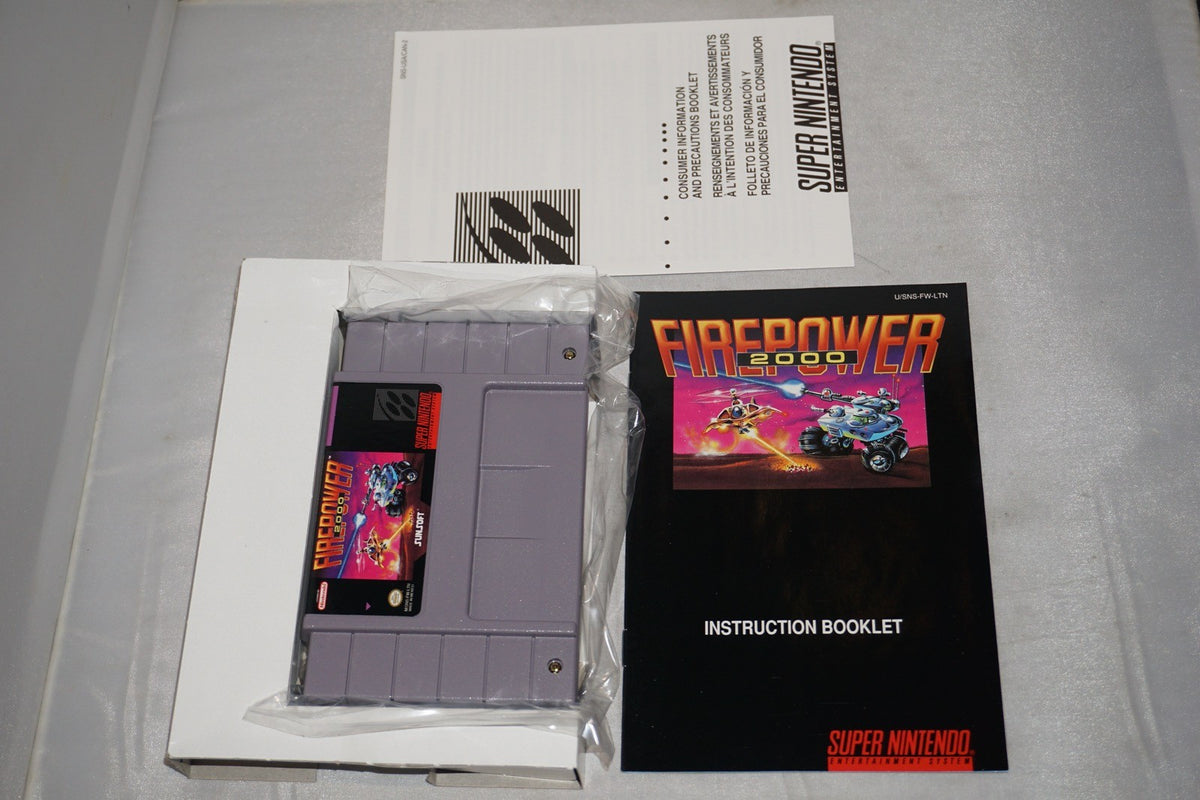 Firepower 2000 (Super Nintendo SNES) Complete in Box CIB