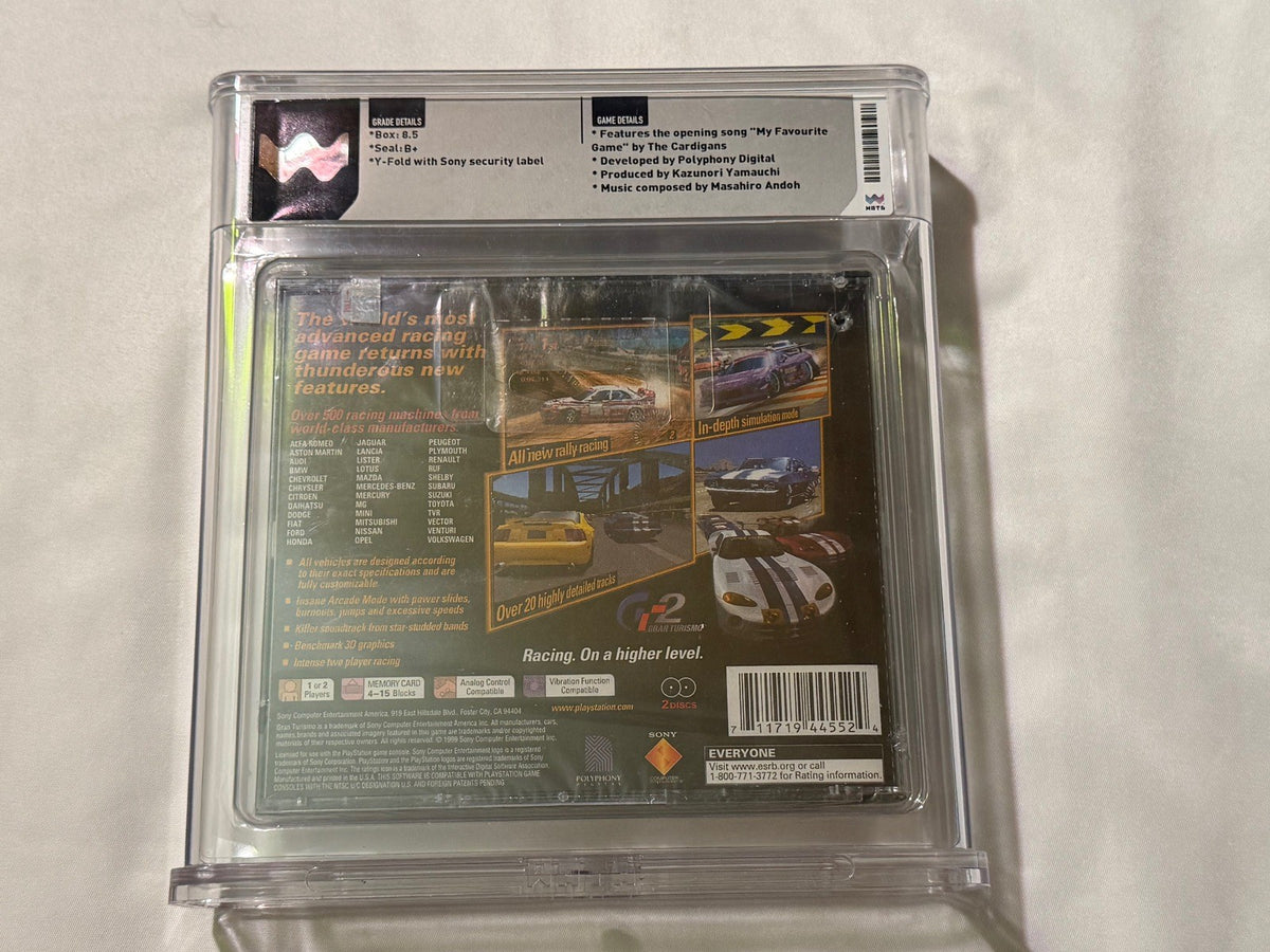 Gran Turismo 2 Original (Sony Playstation 1 ps1) NEW Sealed WATA 8.5 B+