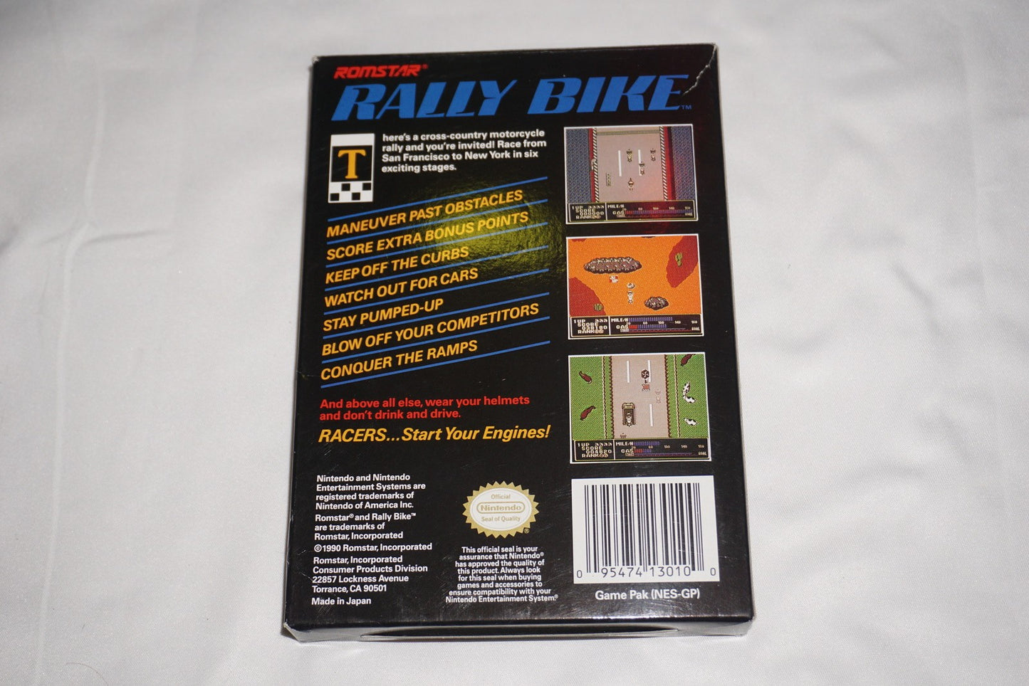 Rally Bike (Nintendo NES) Complete in Box CIB