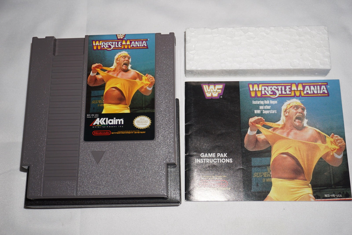 Wrestlemania WWF WWE (Nintendo NES) Complete in Box CIB