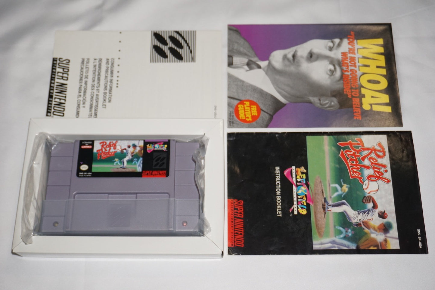 Relief Pitcher (Super Nintendo SNES) Complete in Box CIB