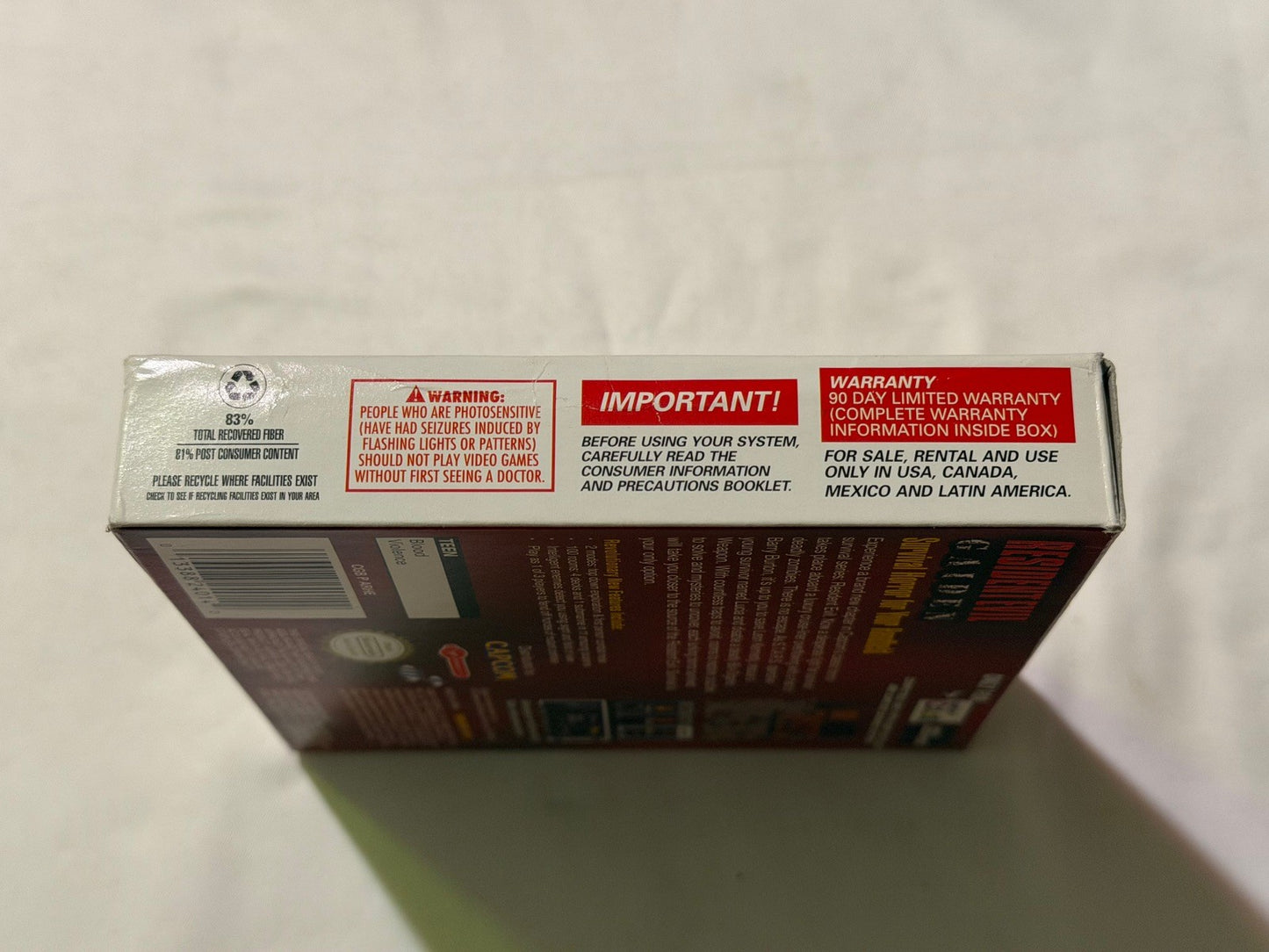 Resident Evil Gaiden (Nintendo Game Boy Color Game Boy) Complete in Box CIB
