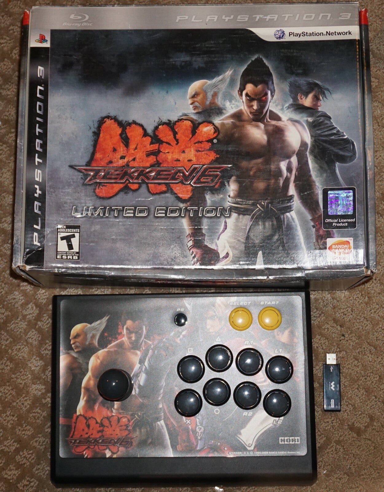 Tekken 6 Fight Arcade Stick Controller (Sony Playstation 3 ps3) with Box