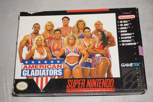American Gladiators (Super Nintendo SNES) Complete in Box CIB
