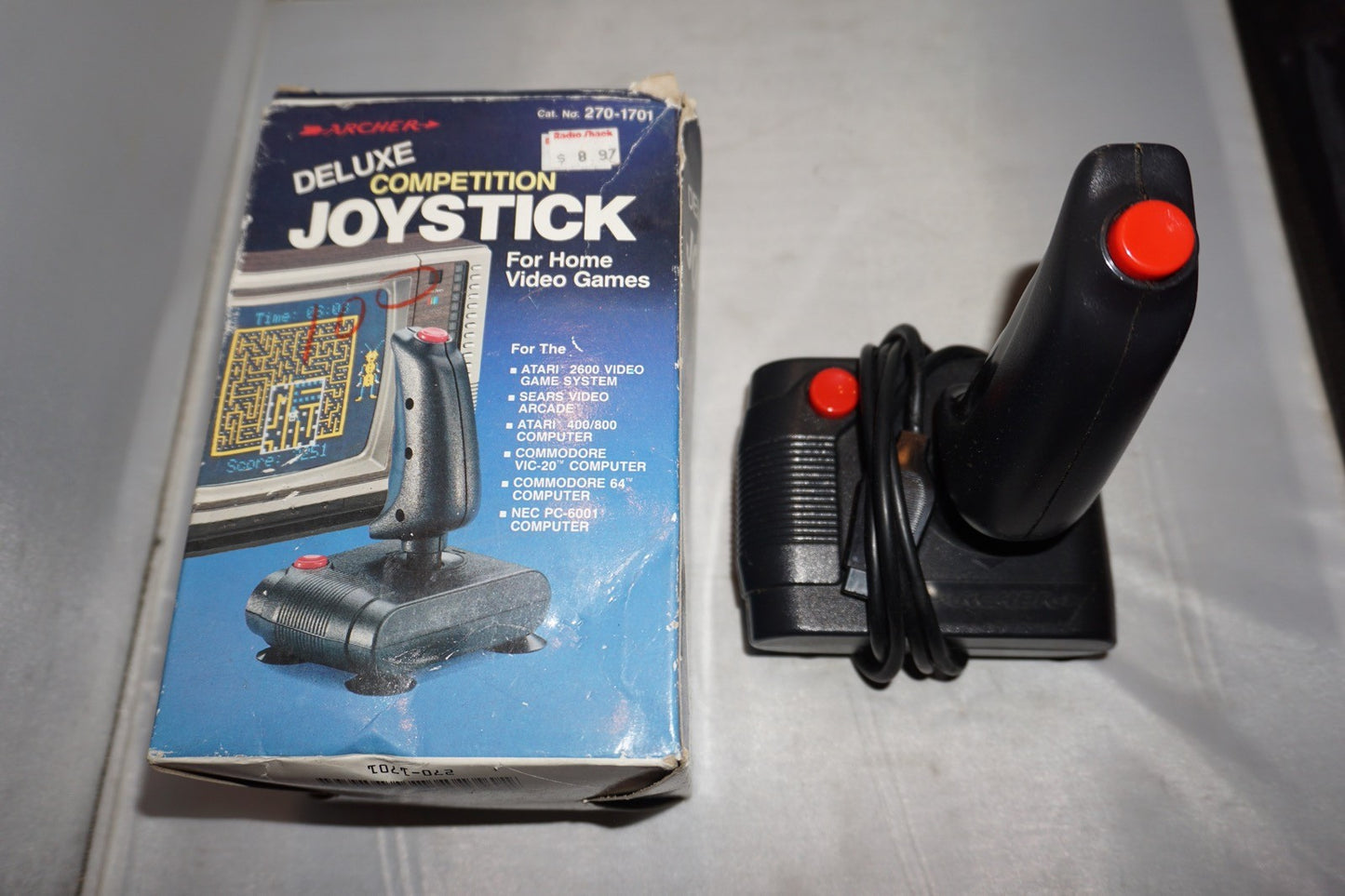 Archer Deluxe Competition Joystick (Atari 2600 Sears Commodore) with Box