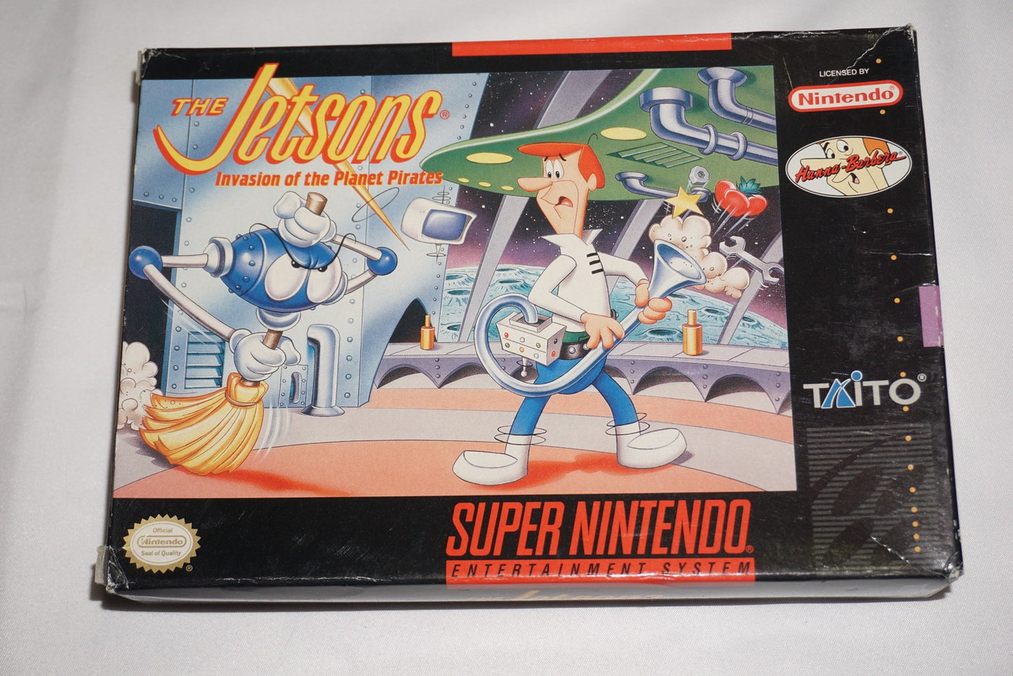 Jetsons Invasion of the Planet Pirates (Super Nintendo SNES) Complete in Box CIB