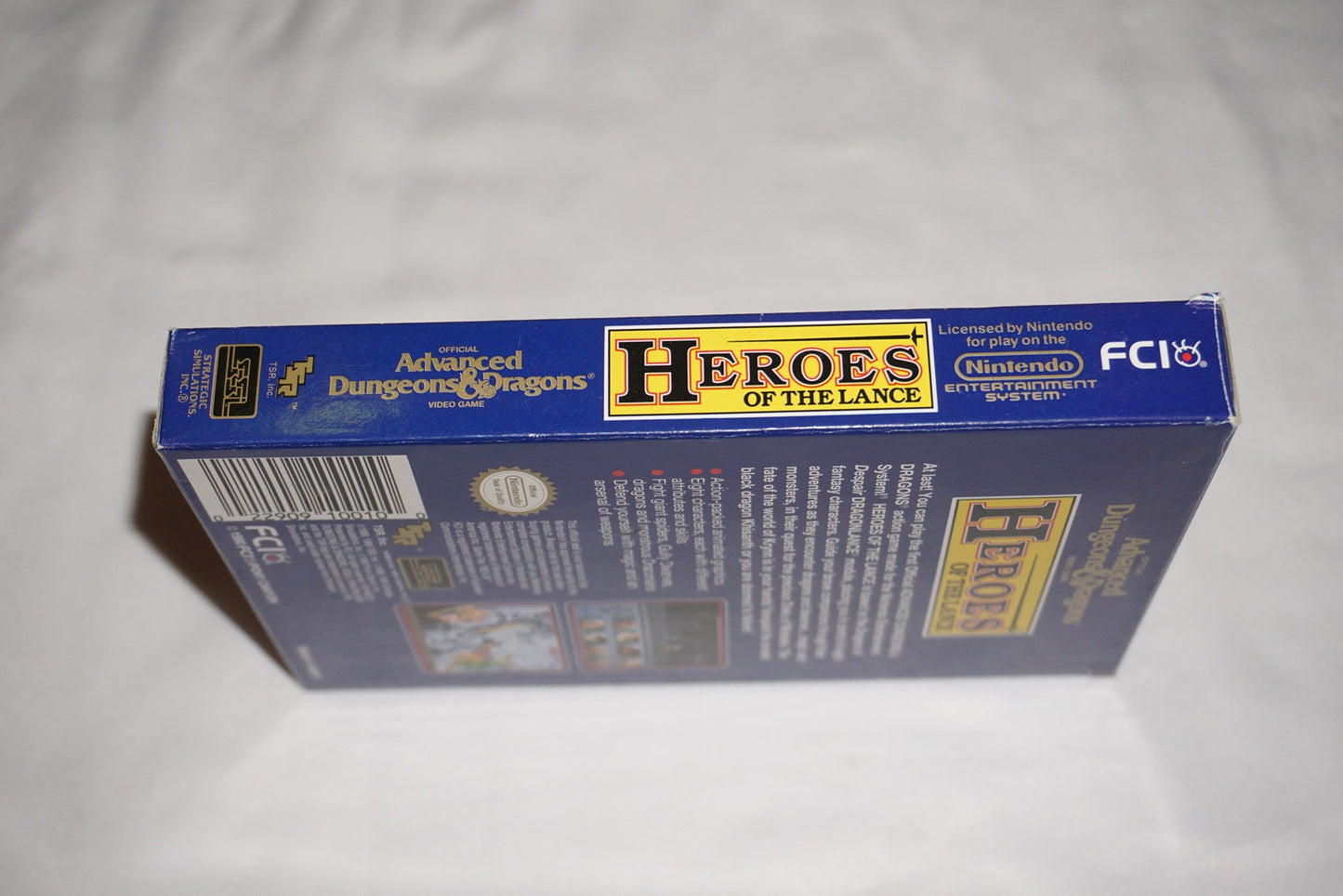 Advanced Dungeons & Dragons: Heroes of Lance (Nintendo NES) Complete in Box CIB