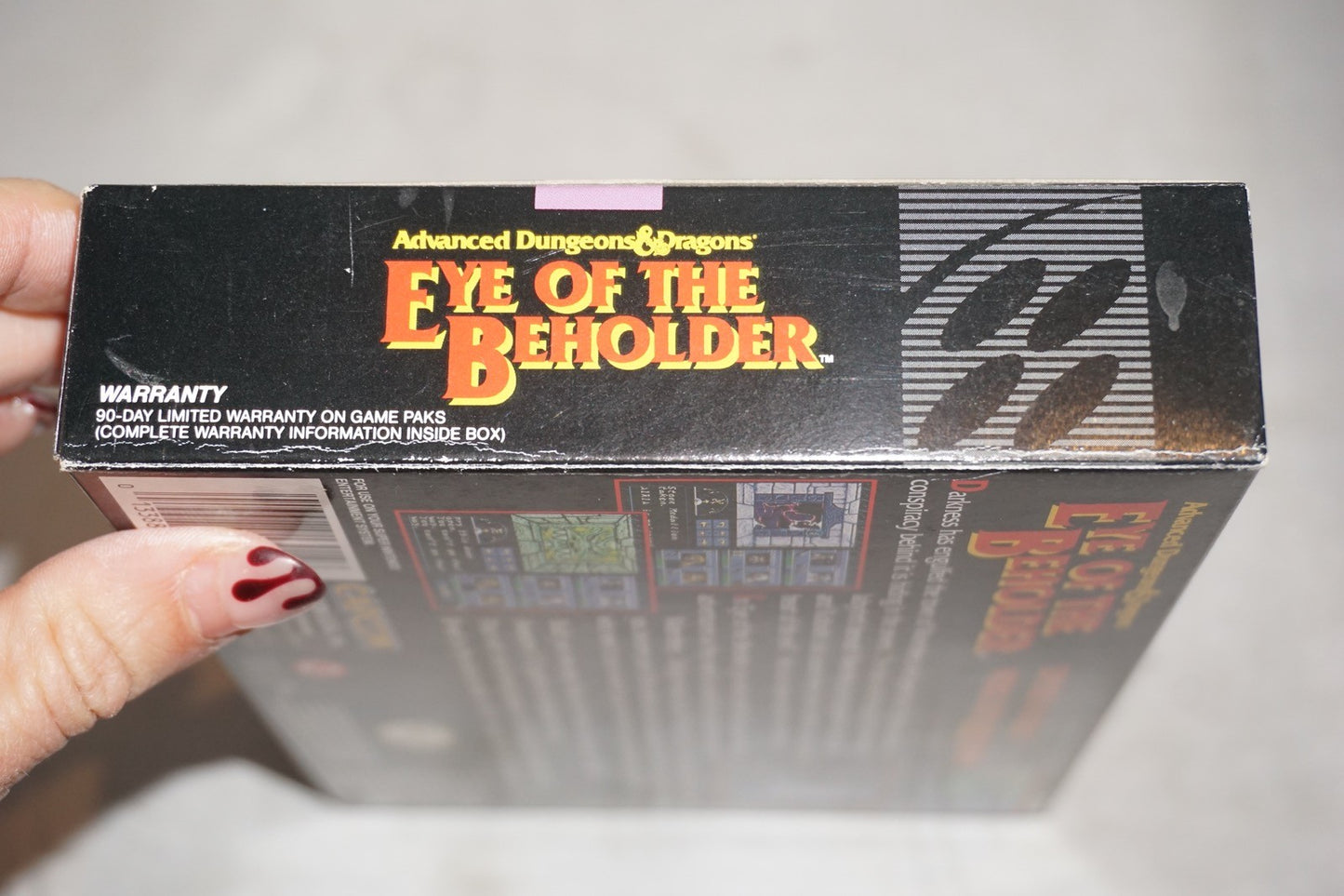 Advanced Dungeons & Dragons Eye of Beholder (Super Nintendo SNES) Complete CIB