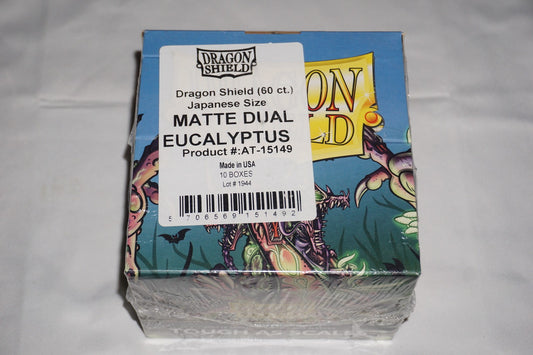 Dragon Shield Matte Dual Eucalyptus 60 Ct Japanese Size Display Case Of 10 NEW